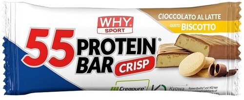 Whysport 55 protein bar cioccolato al latte biscotto 55 g