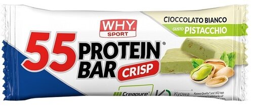 Whysport 55 protein bar cioccolato bianco pistacchio 55 g