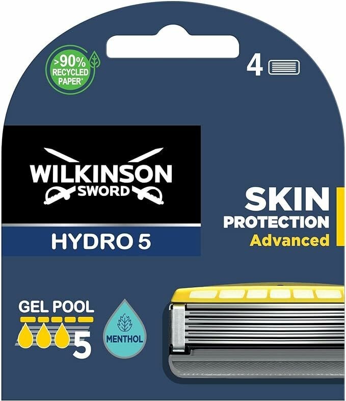 Wilkinson hydro 5 skin protection advanced blister con 4 lame di ricarica