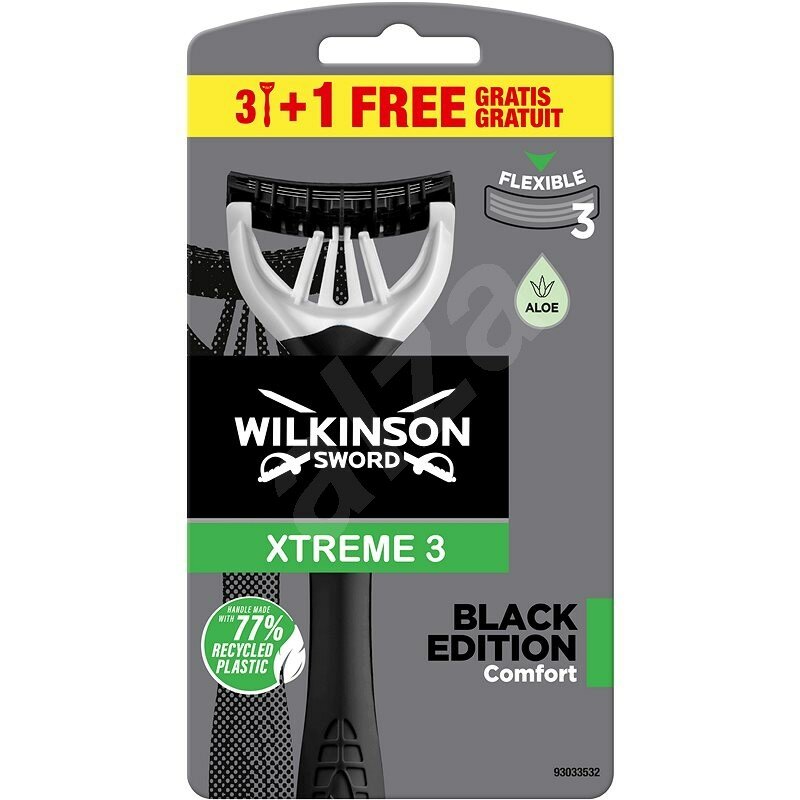 Wilkinson xtreme 3 black edition 3+1 pezzi