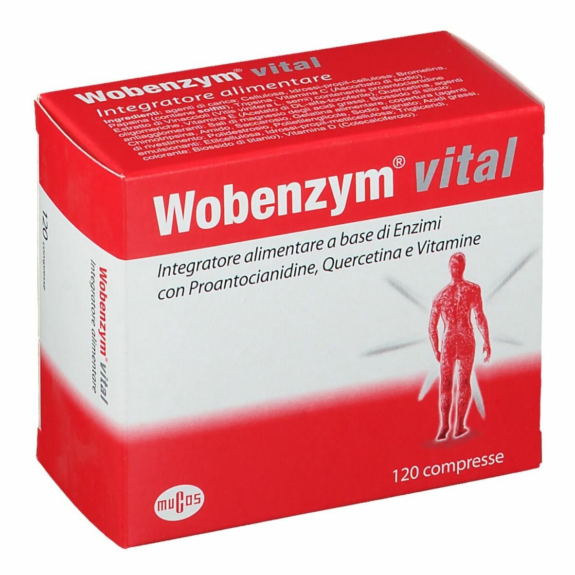 Wobenzym vital 120 compresse 55,2 g