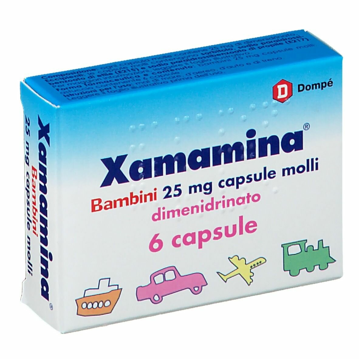 Xamamina bambini 6 capsule 25mg