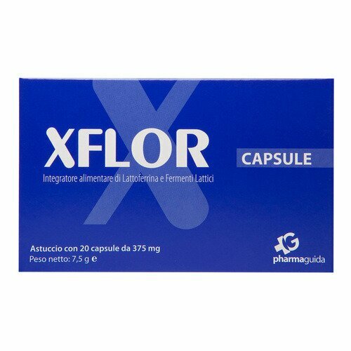 Xflor Integratore Lattoferrina e Fermenti Lattici 20 capsule