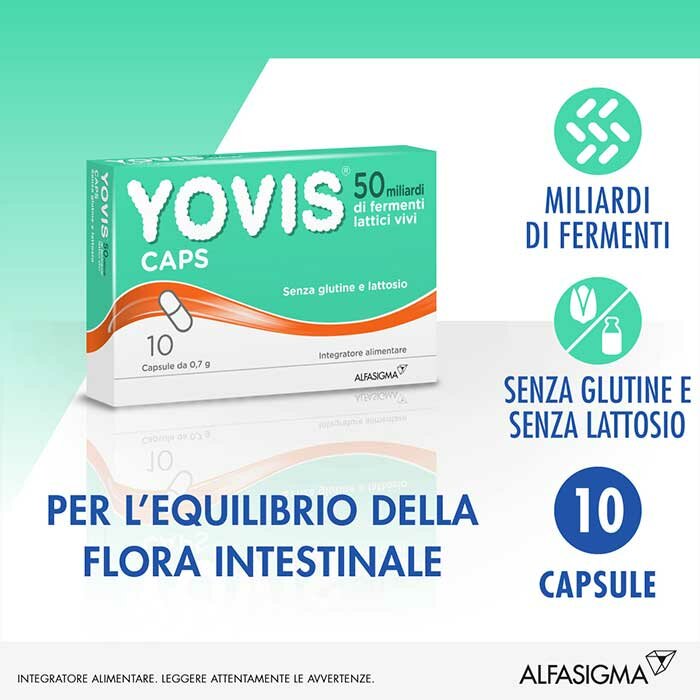 Yovis Caps 50 miliardi di Fermenti Lattici Vivi 10 capsule