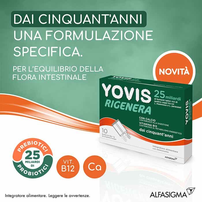 Yovis Rigenera 50+ Integratore Fermenti Lattici 10 bustine