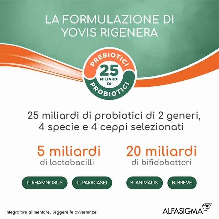 Yovis Rigenera 50+ Integratore Fermenti Lattici 10 bustine