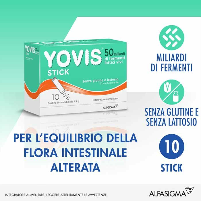 Yovis Stick 50 miliardi di Fermenti Lattici Vivi 10 bustine