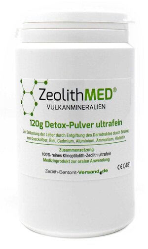 Zeolithmed minerali vulcanici detox polvere ultrafine 120 g