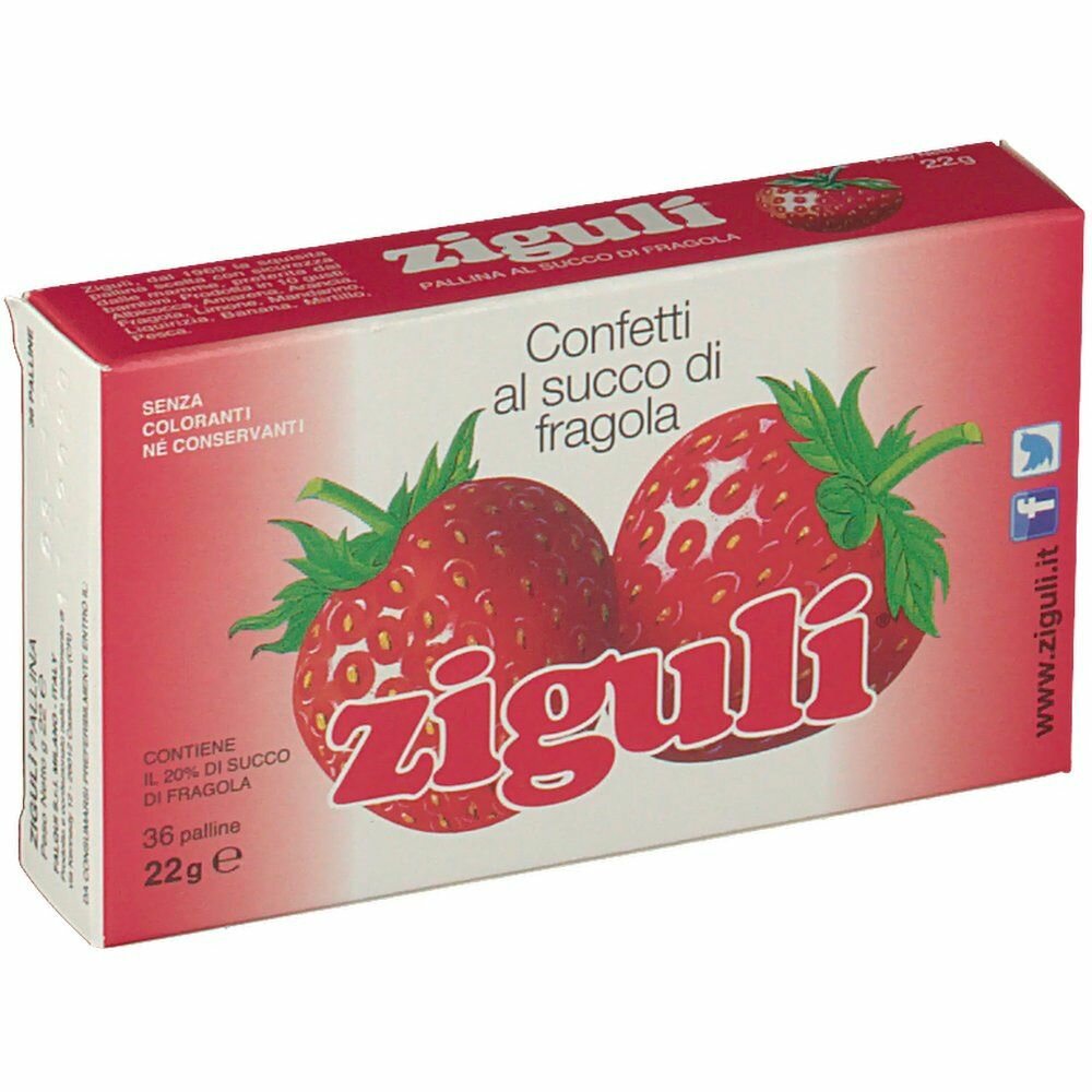 Zigulì Palline Vitaminiche al gusto fragola 60 palline