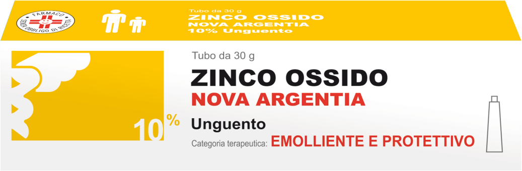 Zinco ossido 10% nova argentia unguento dermatologico 30 g