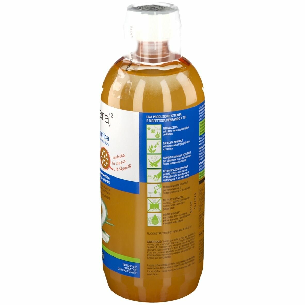 Zuccari aloevera2 aloe magnifica con edulcorante 1 litro