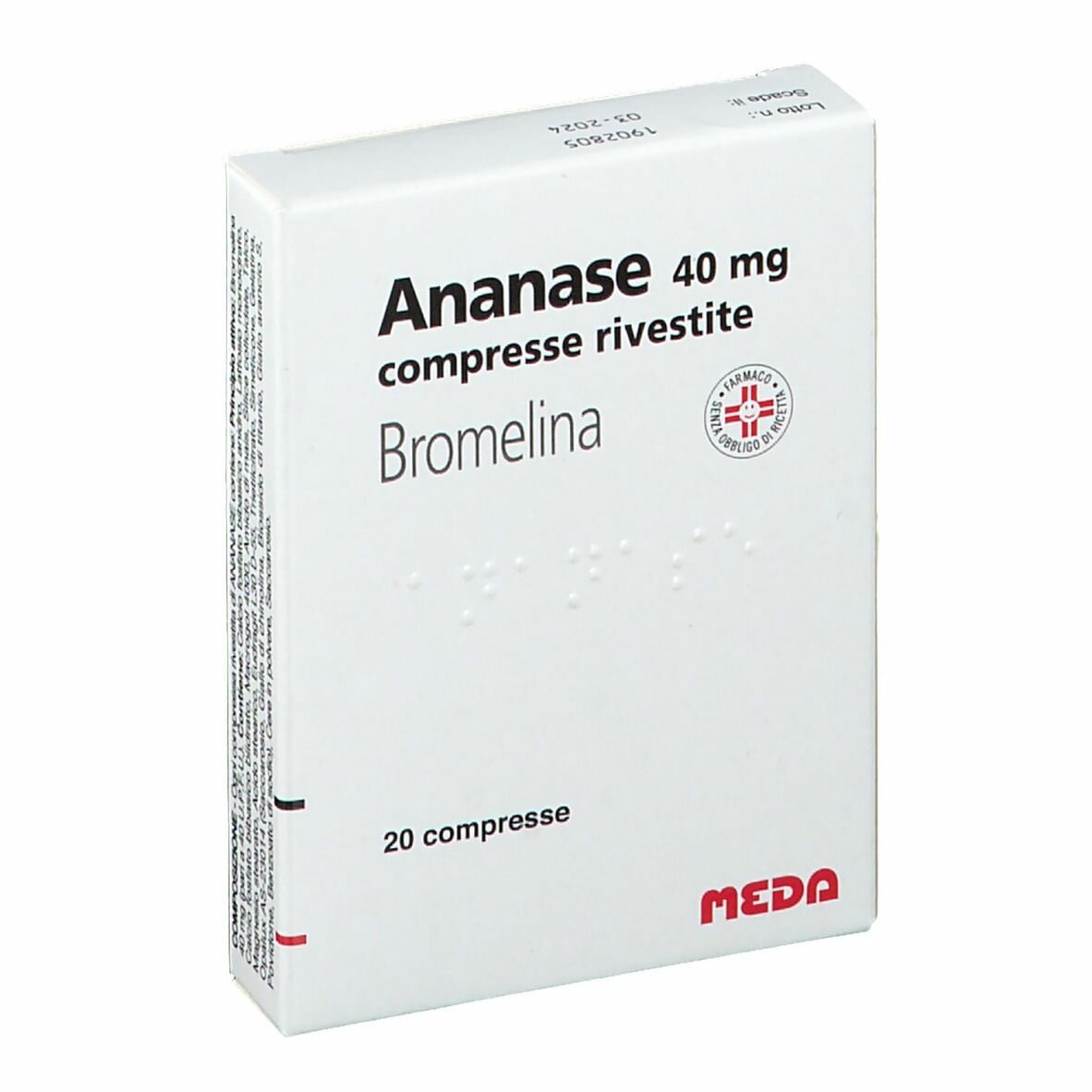 Ananase 40 mg bromelina artrite 20 compresse rivestite img