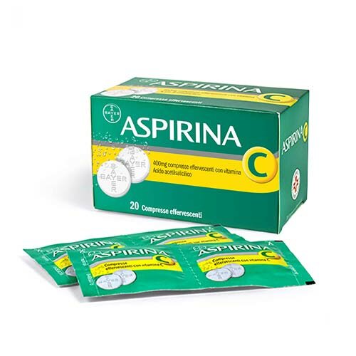 Aspirina c 20 compresse effervescenti 400mg + 240mg img