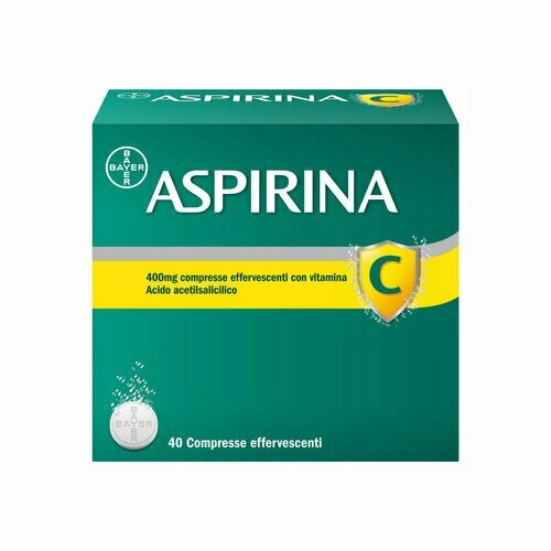 Aspirina C per Raffreddore Febbre e Influenza 40 Compresse Effervescenti img