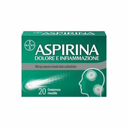 Aspirina Dolore e Infiammazione Antidolorifico 20 Compresse img