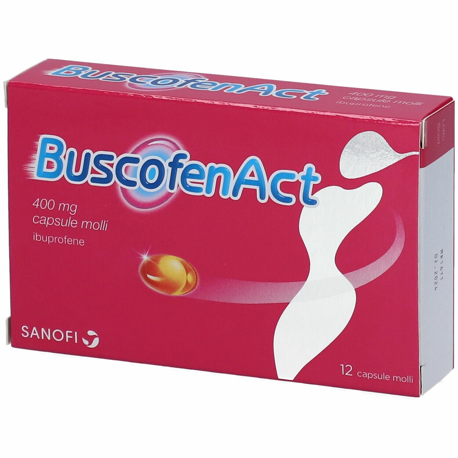 Buscofen active 400 mg ibuprofene 12 capsule molli img