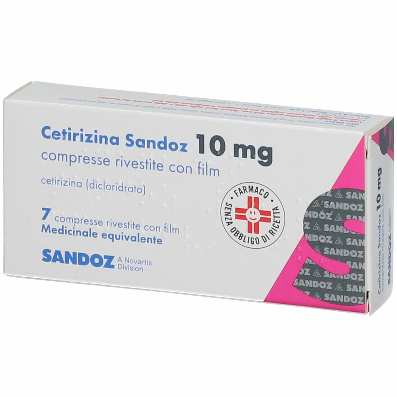 Cetirizina sandoz 7 compresse  10 mg img