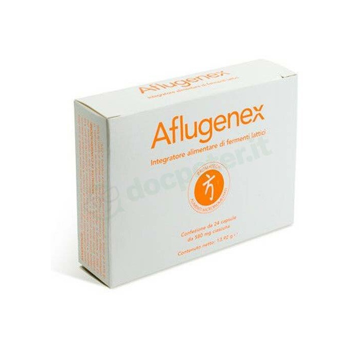 Aflugenex Integratore Alimentare Fermenti Lattici 24 Capsule