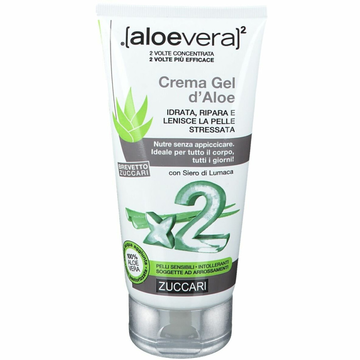 Zuccari Aloevera2 Crema Gel di Aloe Vera Idratante Corpo 150 ml
