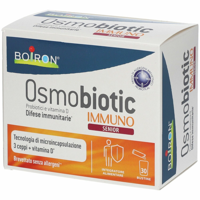 Premier translation silk Osmobiotic Immuno Senior Integratore Difese Immunitarie Over 60 30 Bustine