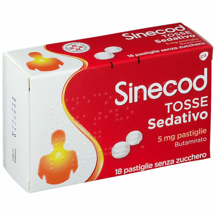 Perforation inherit Petitioner Sinecod Tosse Sedativo 5 mg 18 pastiglie Tosse Secca