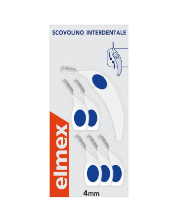 Elmex interdental scovolino interdentale 4 mm 6 testine + manico