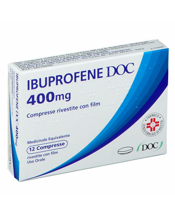 Doc Ibuprofene 400 mg Antinfiammatorio Analgesico 12 compresse