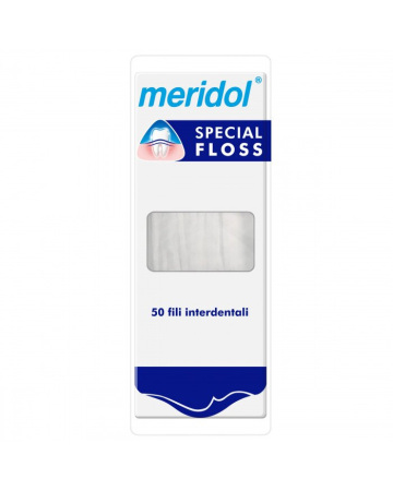 Meridol 50 Fili Interdentali Special Floss per l'igiene orale