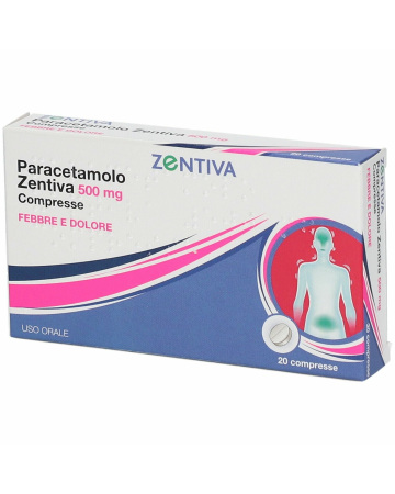 Paracetamolo 500 mg Zentiva 20 Compresse