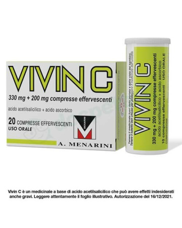Vivin C Antinfluenzale ed Antidolorifico 20 compresse effervescenti