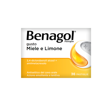 Benagol Miele e Limone 36 Pastiglie Mal di Gola