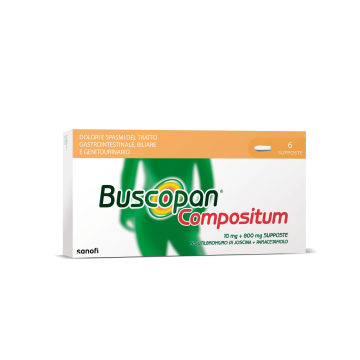 Buscopan Compositum 10mg + 800mg 6 Supposte