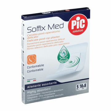 Pic Soffix Med Cerotto Post Operatorio Delicato 10x8 cm 5 Pezzi