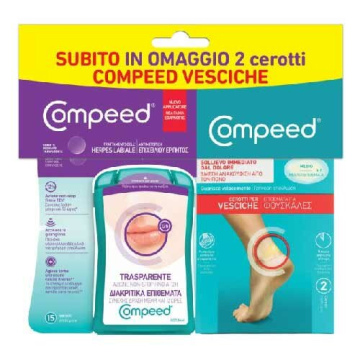 Compeed Trattamento Herpes Labiale + 2 Cerotti Vesciche Medio