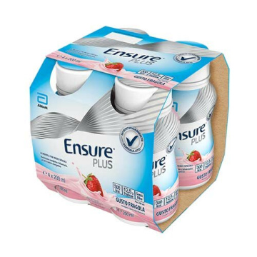 Ensure Plus Integratore Ipercalorico Gusto Fragola 4 x 200 ml