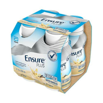 Ensure Plus Integratore Ipercalorico Gusto Vaniglia 4 x 200 ml
