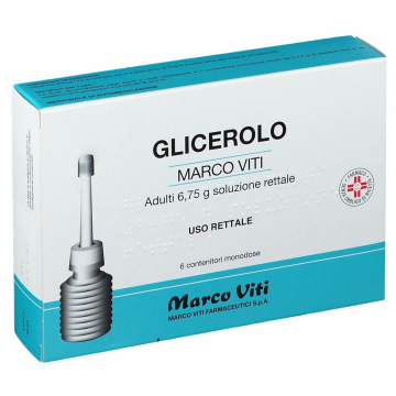 Glicerolo viti 6,75 g adulti stitichezza camomilla e malva 6 clismi
