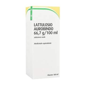 Lattulosio aurobindo lassativo sciroppo flacone 180 ml