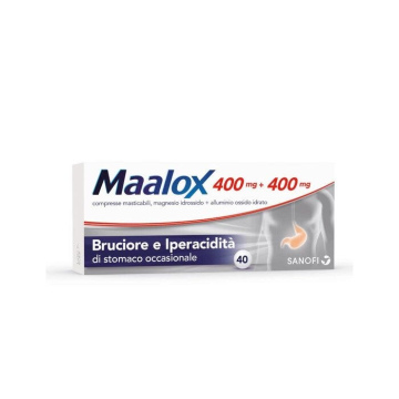 Maalox 40 compresse masticabili 400mg+400mg