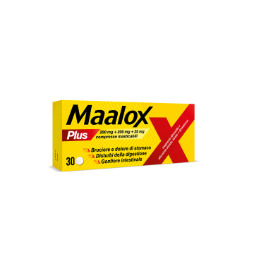 Maalox plus 30 compresse masticabili Disturbi gastrici