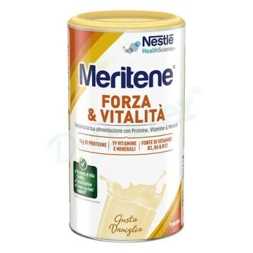 Meritene Forza e Vitalità Vaniglia ricco di vitamine e minerali 270g