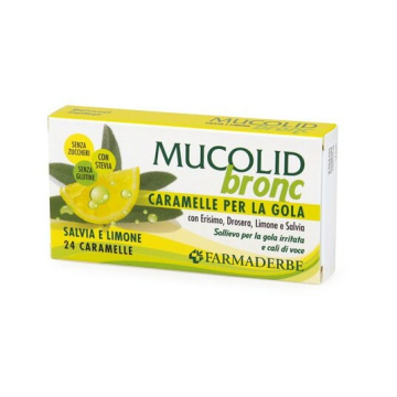 Mucolid bronc salvia & limone 24 caramelle