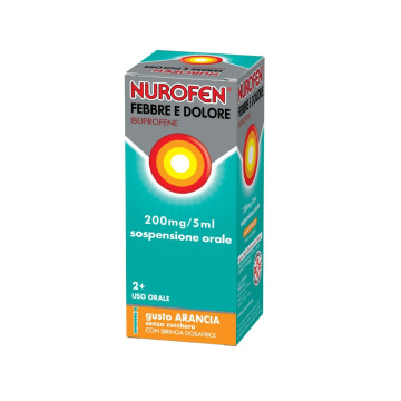 Nurofen Febbre e Dolore Bambini 200 mg/5 ml Sospensione Orale Arancia 100 ml