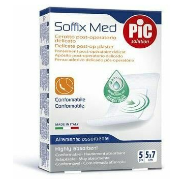 Pic soffix med cerotto antibatterico tnt 7 x 5 cm 5 pezzi