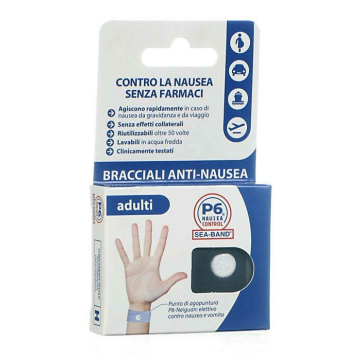 Seaband p6 control bracciale nausea adulti 2 bracciali