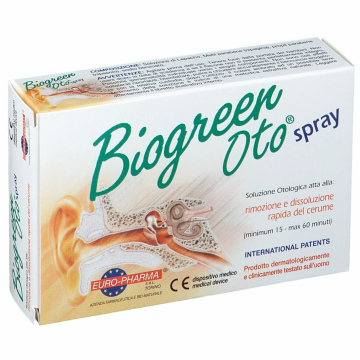 Biogreen Oto Spray per Rimozione e Dissoluzione Cerume 13 ml