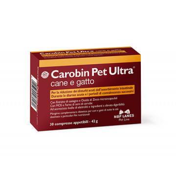Carobin Pet Ultra Integratore per Cani Benessere Intestinale 30 compresse