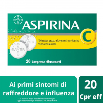 Aspirina C 20 Compresse Effervescenti 400 + 240 mg