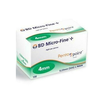 Bd microfine aghi 32x4mm per penna insulina ago 100 pezzi
