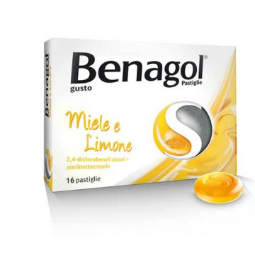 Benagol 16 pastiglie Benessere della gola gusto miele e limone